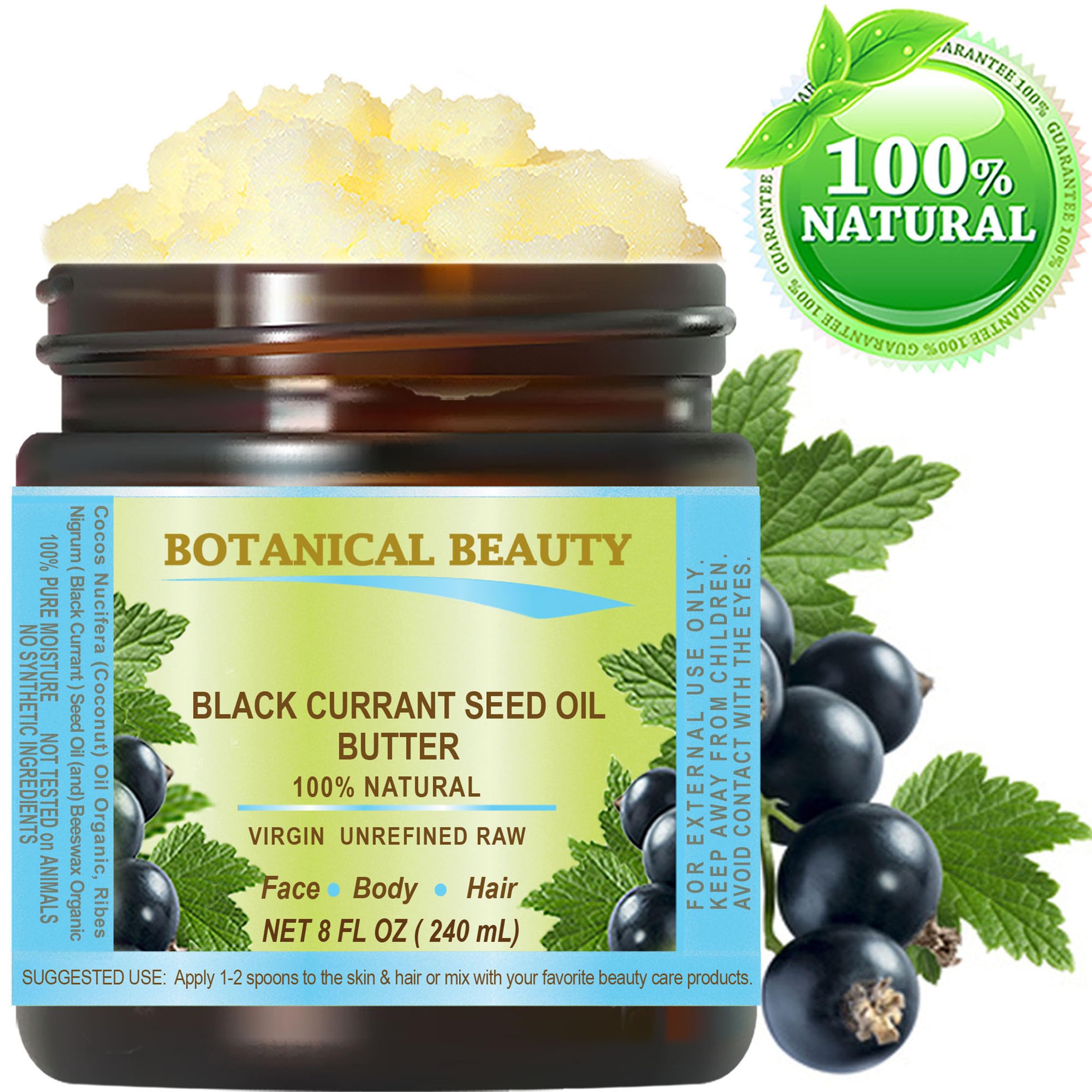 ÉCLAT Botanical Natural Black Amazon.com: Botanical Beauty BLACK CURRANT SEED OIL BUTTER 100